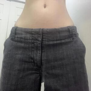 low rise denim shorts